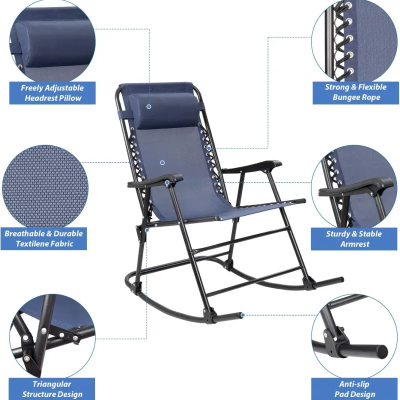 Patio Rocking Zero Gravity Chair 4