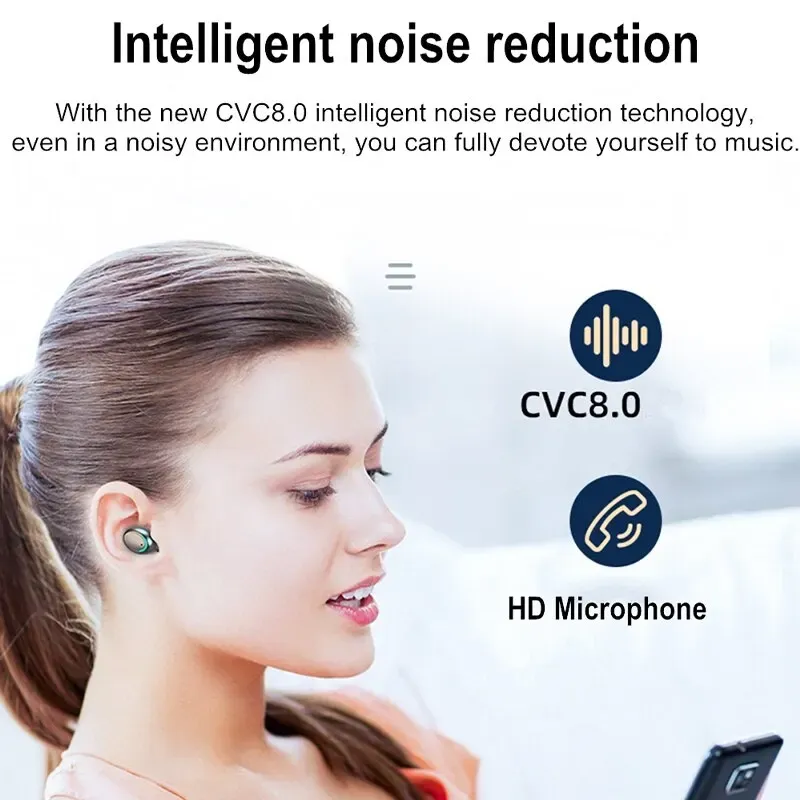 TWS Bluetooth 5.0 Earphones with LED Display 6