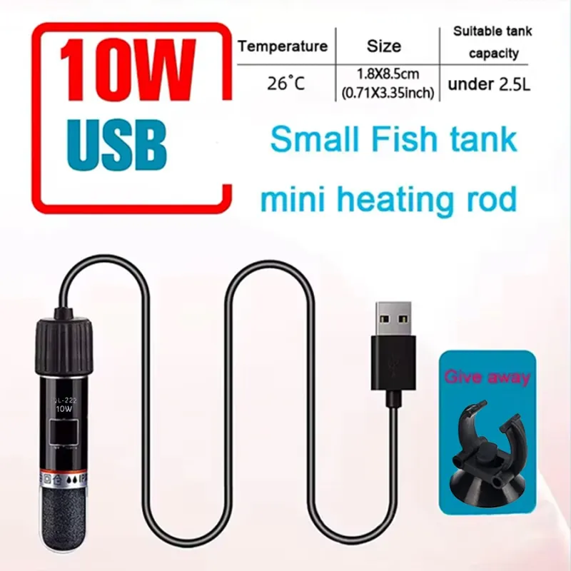 USB Mini Aquarium Heater 10W 5