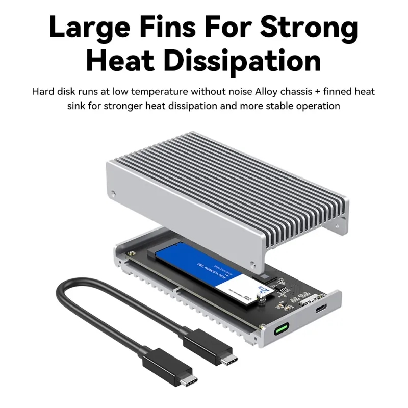 40Gbps M.2 NVMe USB 4.0 SSD Enclosure 3