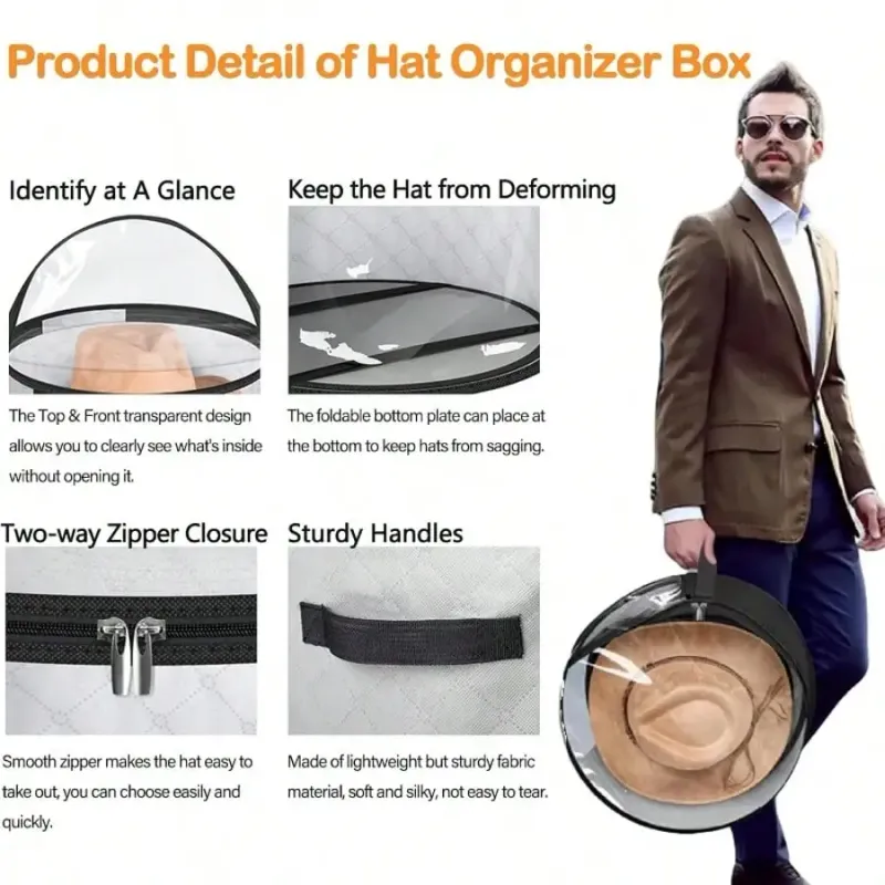 3-Piece Hat Storage Bucket Set 5