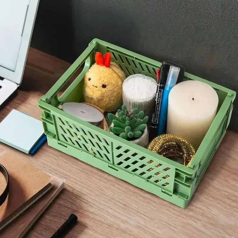 Foldable Storage Baskets with Handles 4