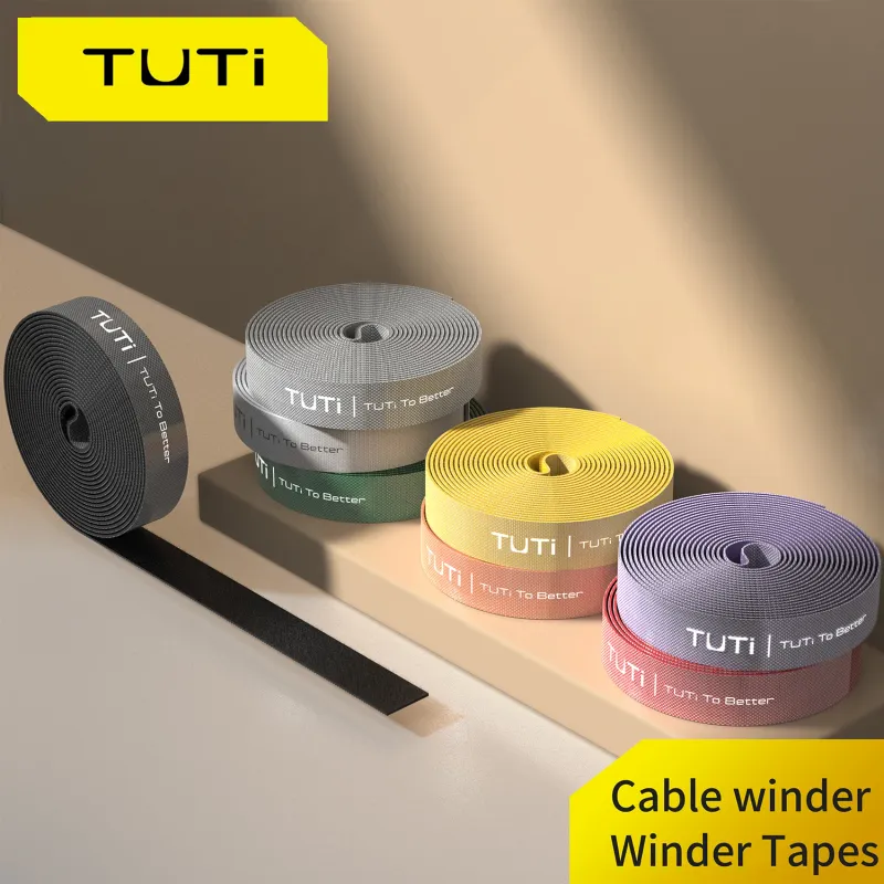 TUTI Nylon Reusable Wire Ties 0.78" 1