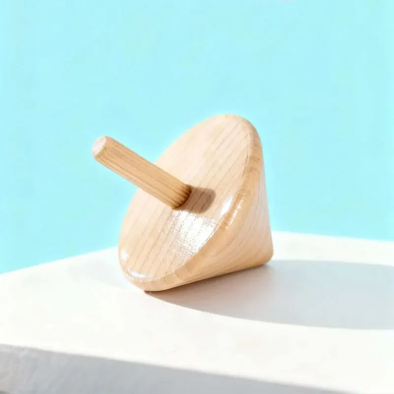 Unfinished Wooden Spinning Top Bulk Party Favors 6
