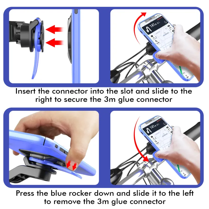 Motorcycle Phone Mount Anti-Shake Holder 2