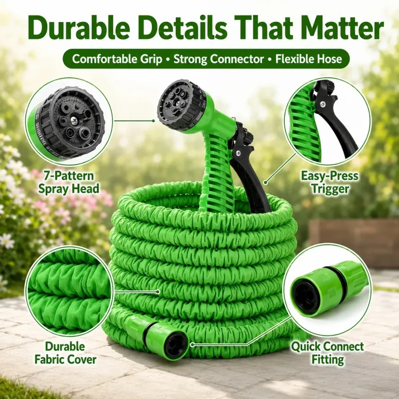Expandable Magic Water Hose with Spray Nozzle 3