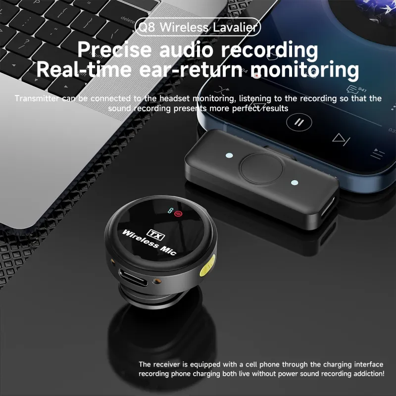 Wireless Lavalier Mic with Charging Case 6
