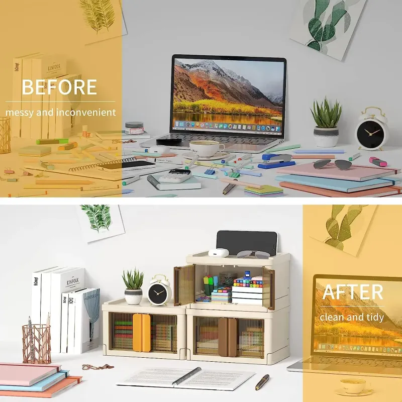 Foldable Desk Organizer Basket 4
