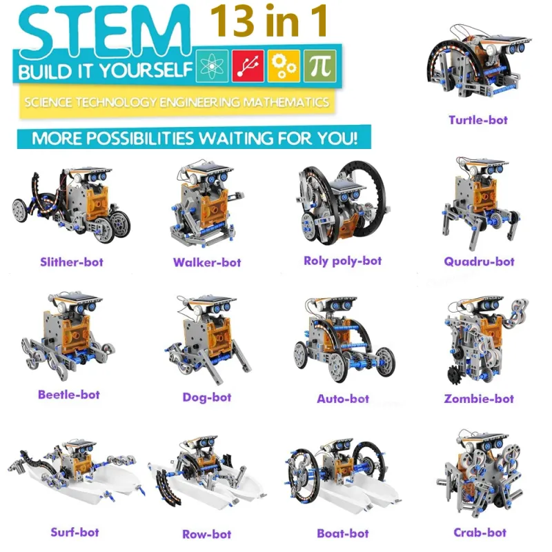 13 in 1 Solar Robot DIY Kit 3