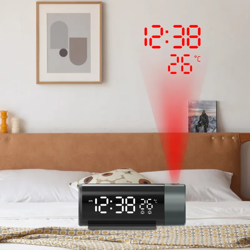 Digital Projection Alarm Clock with Temperature 1
