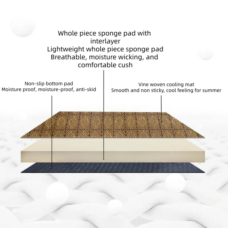 Natural Rattan Cat Cooling Mat 3