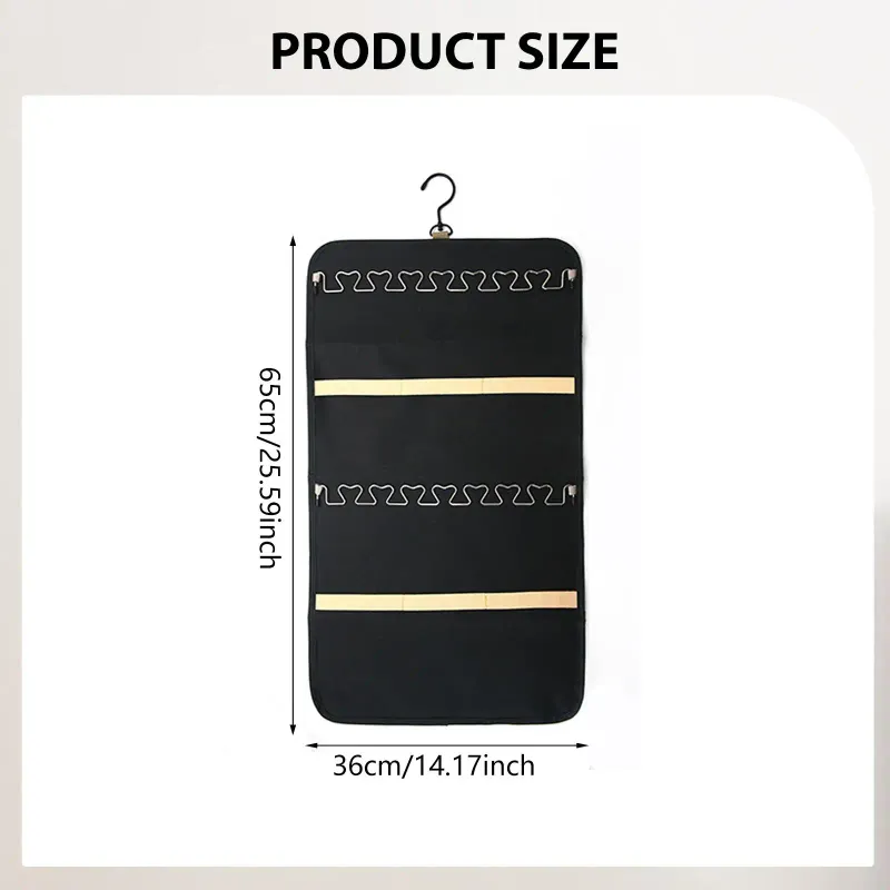 Foldable Jewelry Organizer Roll 6