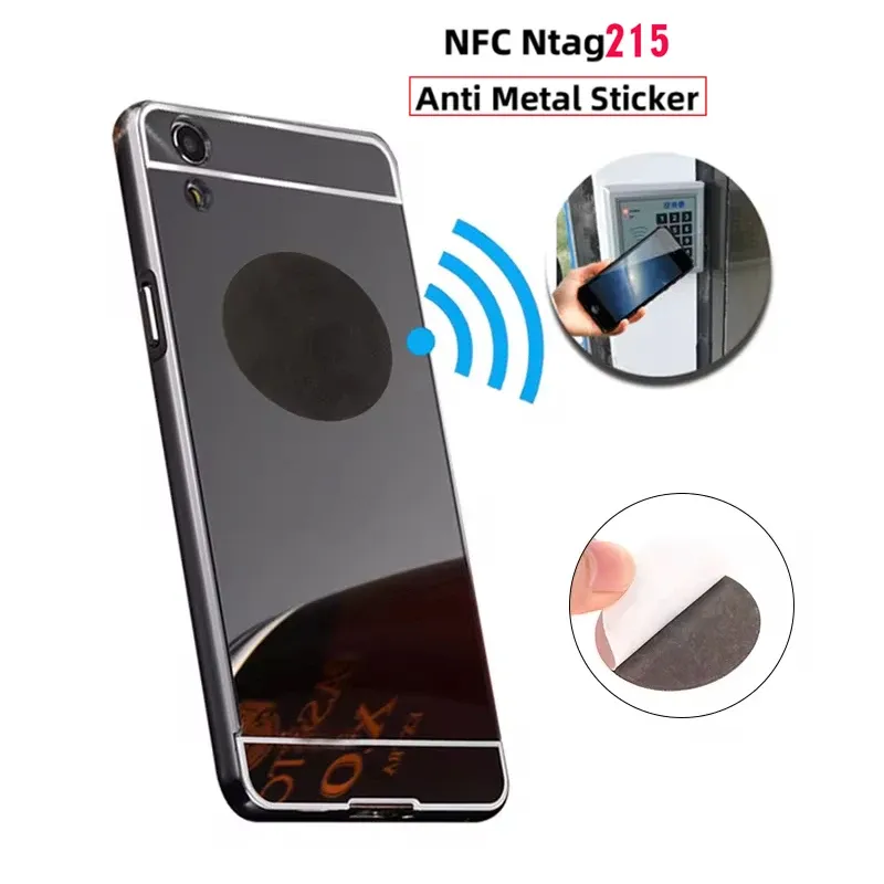 10Pc Anti-Metal NFC Stickers Ntag215 2