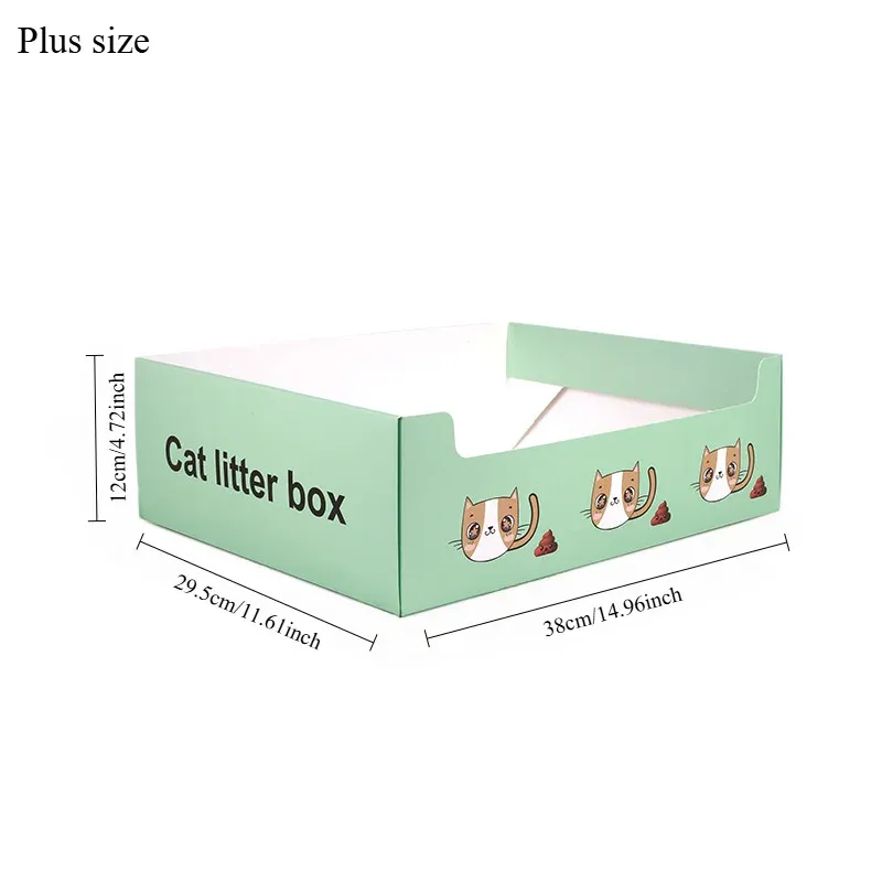 Disposable Foldable Cat Litter Box Set 3