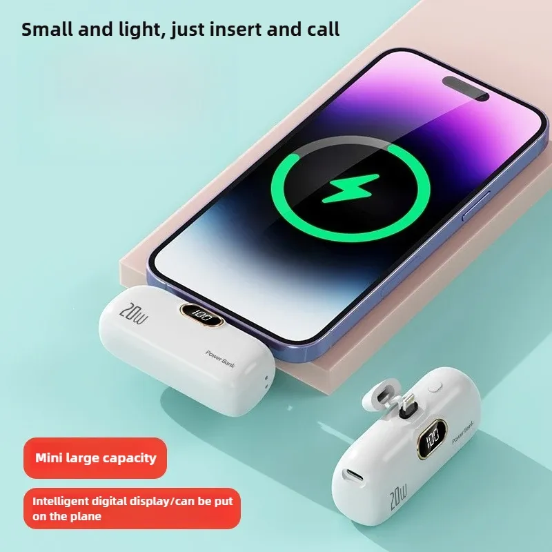 Mini 10000mAh Capsule Power Bank 20W 1