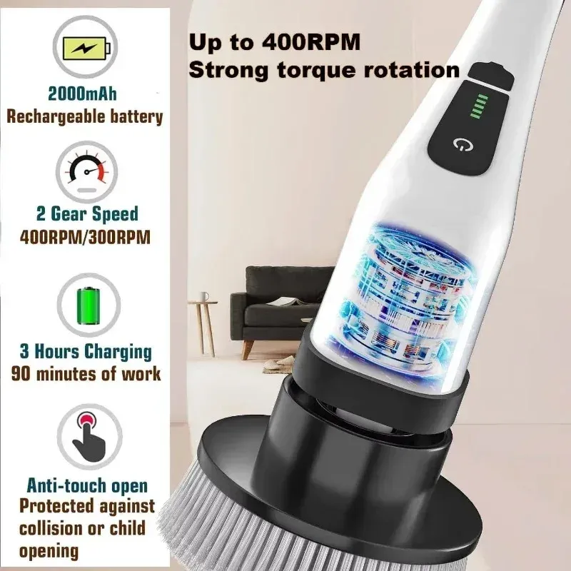 Cordless Spin Scrubber Cleaning Brush 3