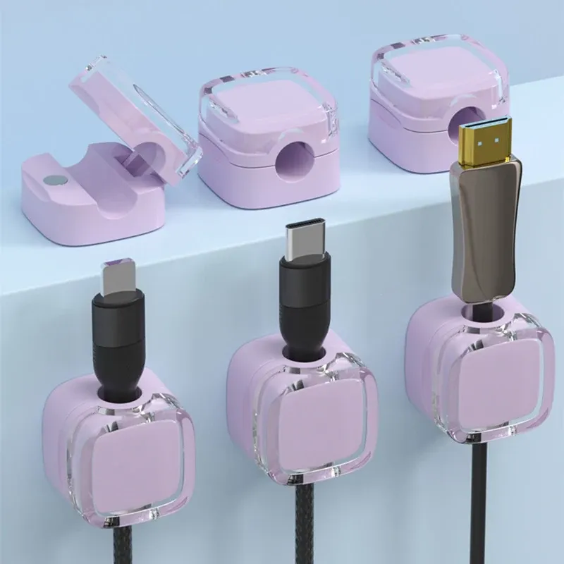 Magnetic Cable Clips - Desk Organizer 1