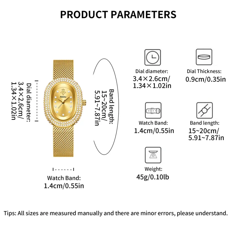 Minimalist Oval Dial Ladies' Watch 2
