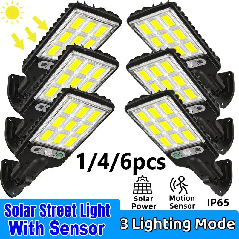 Solar Motion Sensor Outdoor Lights (6-Pack) 1