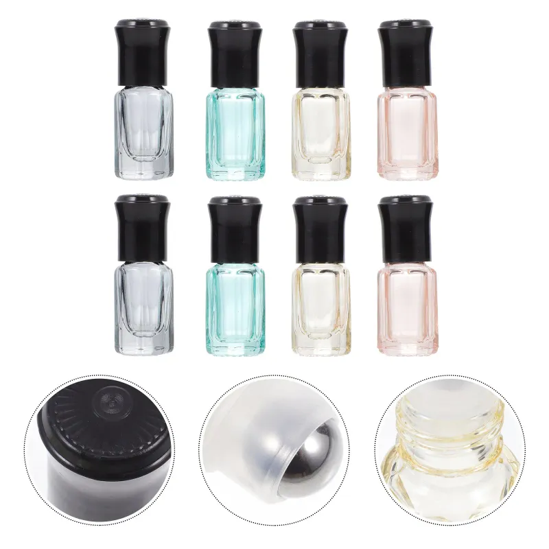 3ml Glass Roller Bottles 8-Pack 3