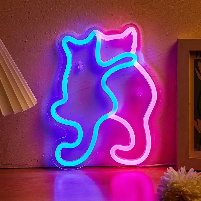 Cat LED Neon Sign Night Light 1