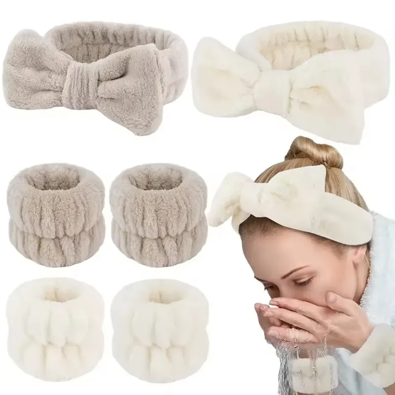 3Pcs Spa Headband & Wristband Set 1