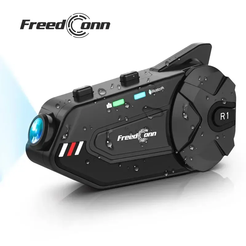 Freedconn R1 Plus Motorcycle Intercom & Dash Cam 1