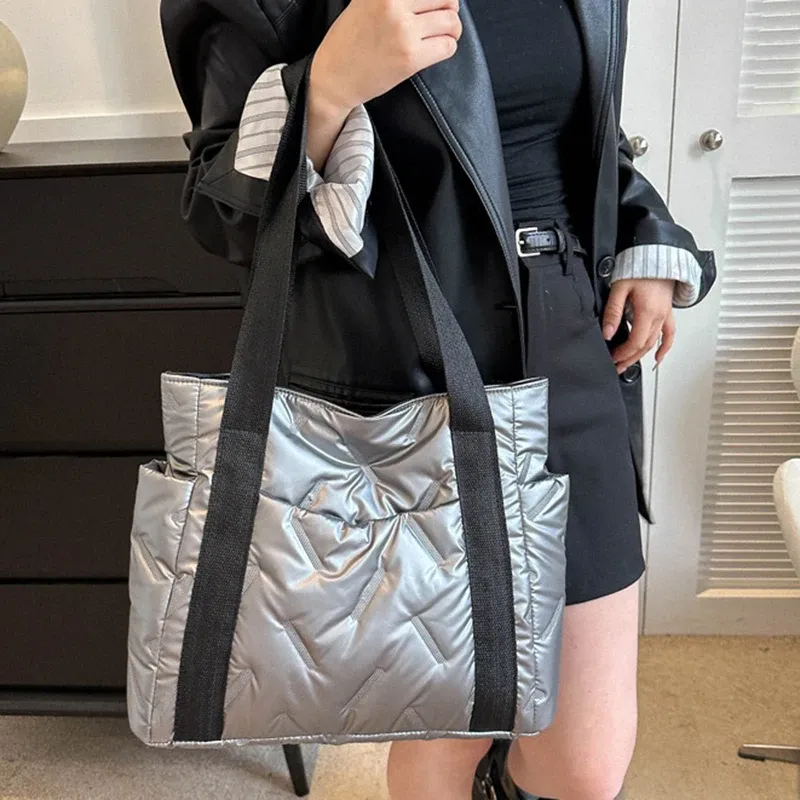 Quilted Space Cotton Crossbody Bag 3