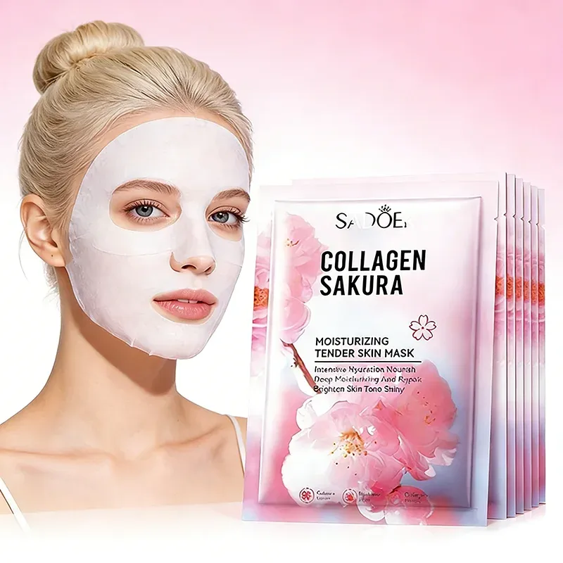 SADOER Sakura Collagen Face Masks 5-Pack 1