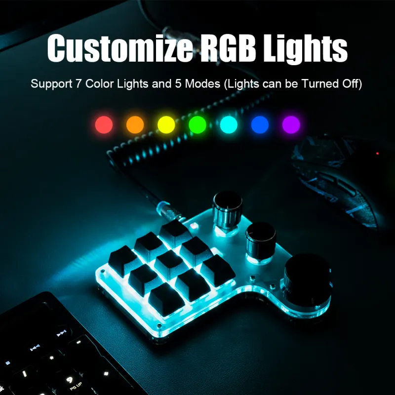 2.4G Wireless Macro Keyboard with RGB 3