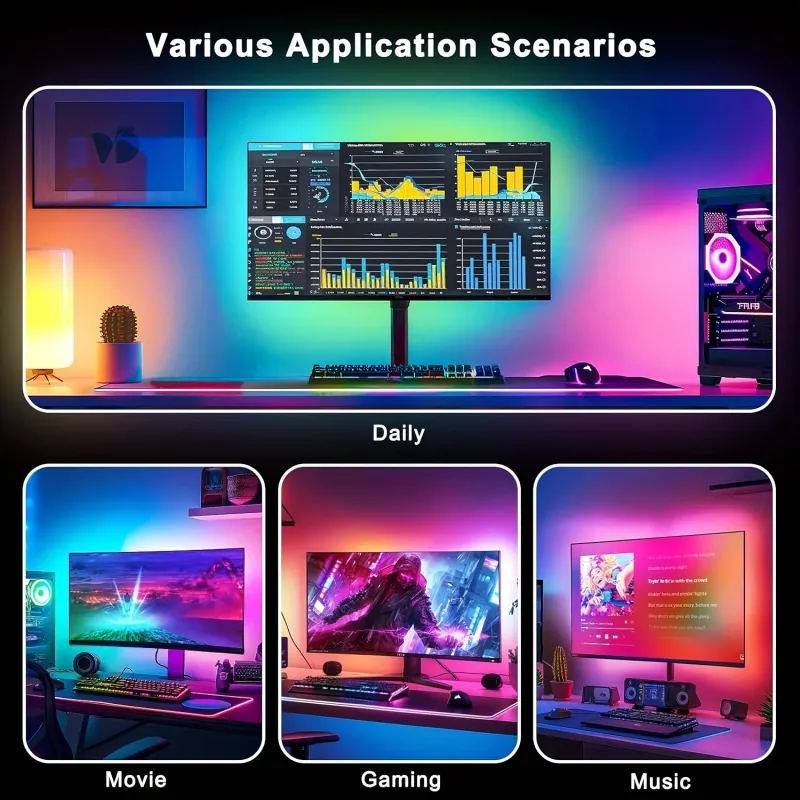RGB Gaming Monitor LED Backlight 5