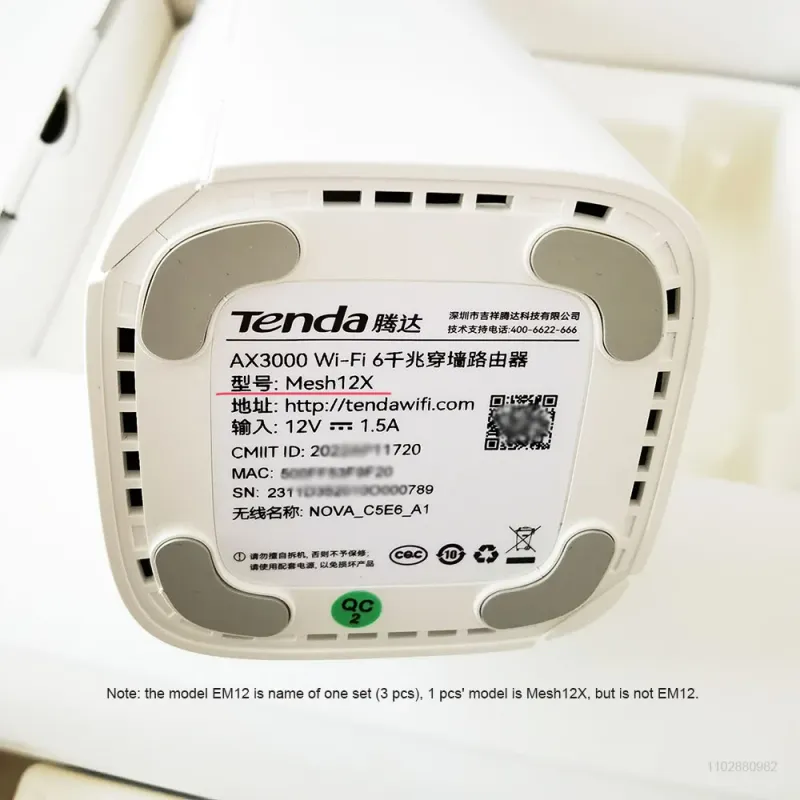 Tenda AX3000+ AX1500 Mesh WiFi 6 System 6
