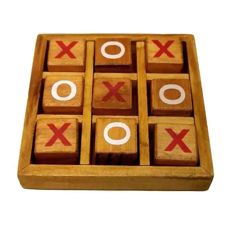 Classic Wooden Tic Tac Toe Game 5