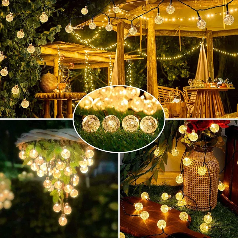Solar Crystal Globe Fairy Lights 3