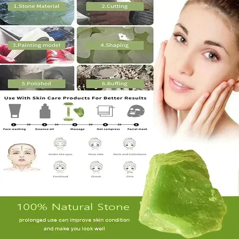 Jade Roller & Gua Sha Massage Set 6