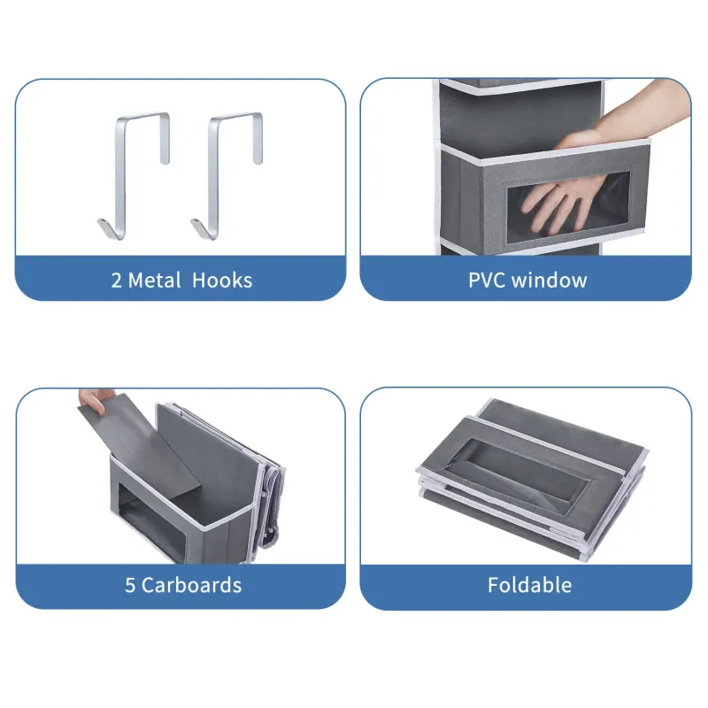 4-Pocket Over Door Hanging Organizer 5