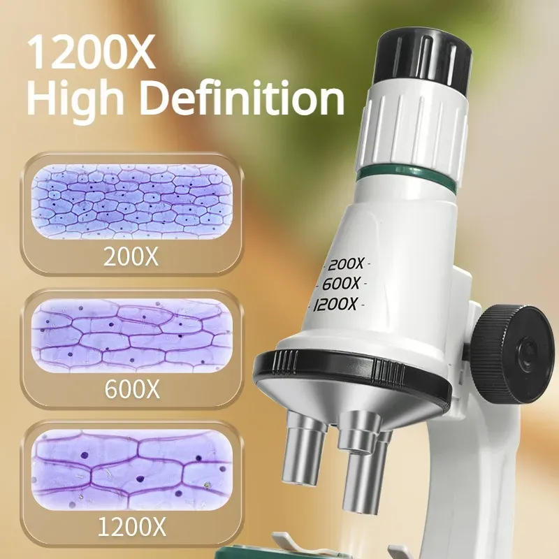 Kids Microscope Kit with LED Light 3