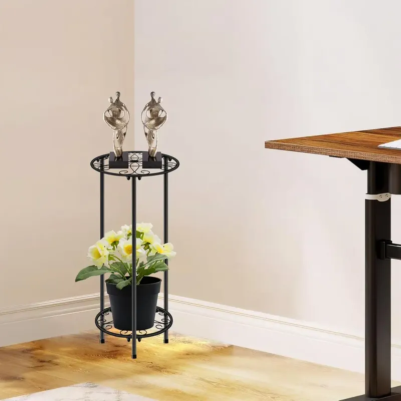 2-Tier Metal Plant Stand 6