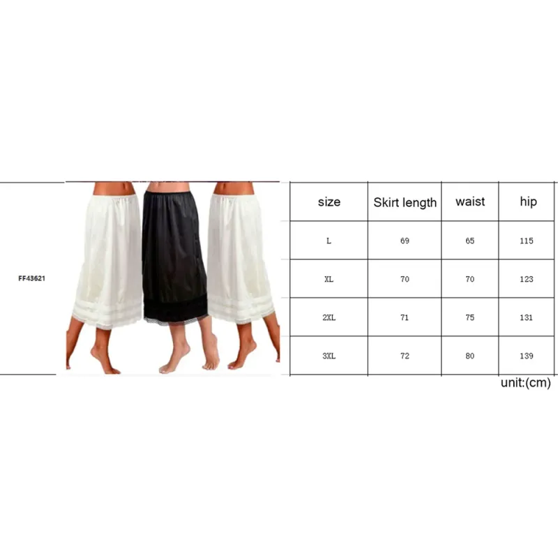 Satin Half Slip with Lace Trim 6