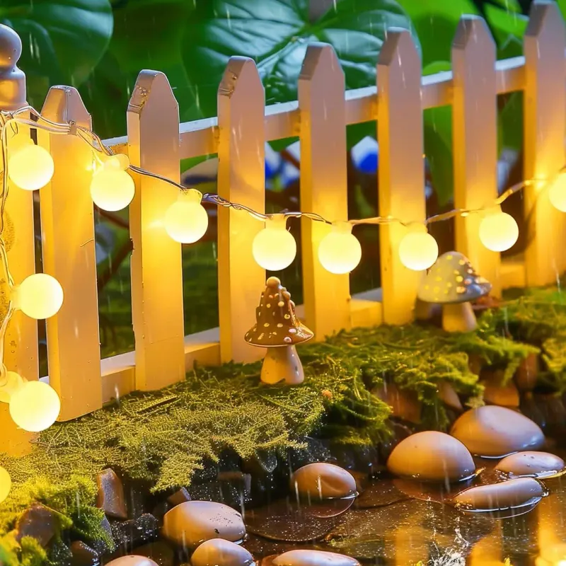 Solar Globe String Lights - 8 Modes 2