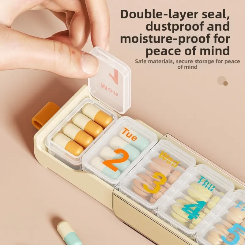 Weekly Pill Organizer - Large Capacity 2