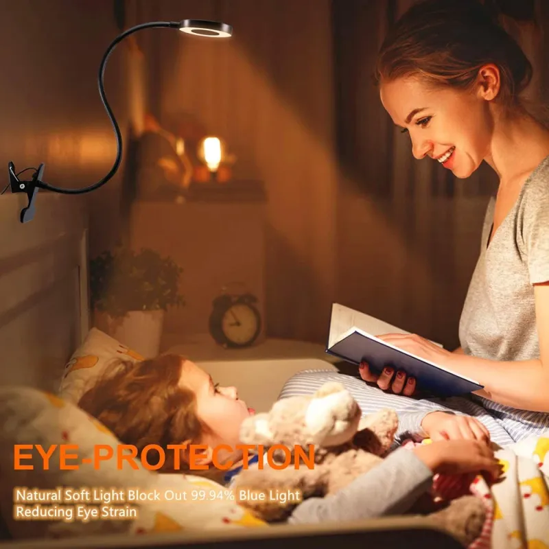 360° LED Clip Desk Reading Lamp 2