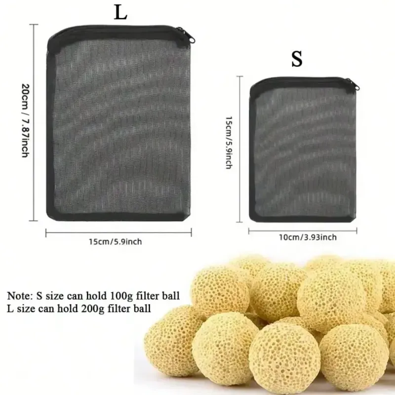 Mesh Aquarium Filter Bags w/ Zippers 6