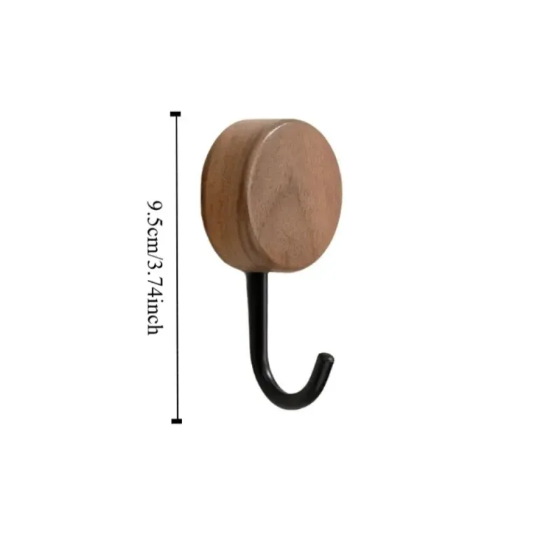 Solid Wood Self-Adhesive Wall Hook 6