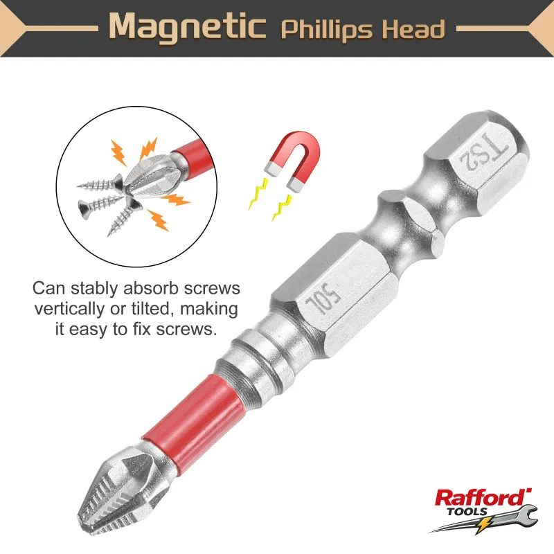 Rafford PH2 Screwdriver Bits Set 6PCS 3