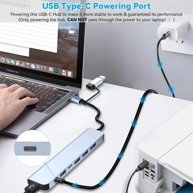 7-in-1 USB C Hub for MacBook Pro 5