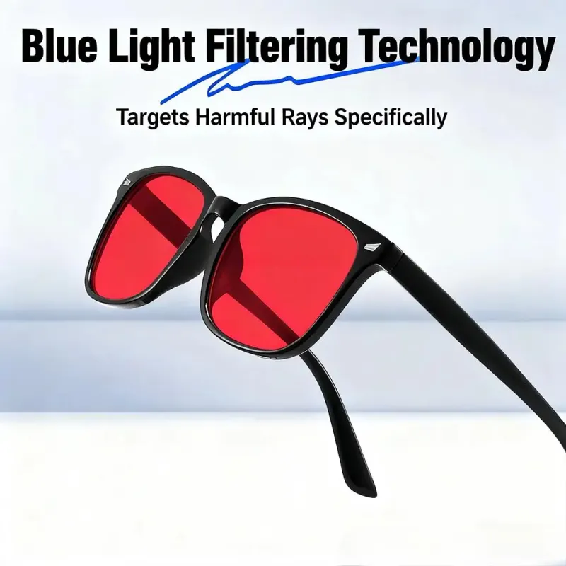 Red Lens Blue Light Blocking Glasses 2