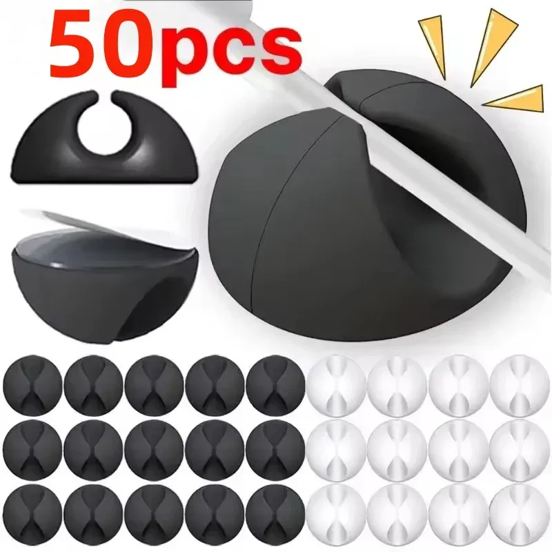 50-Pack Cable Clip Winder Organizer 1