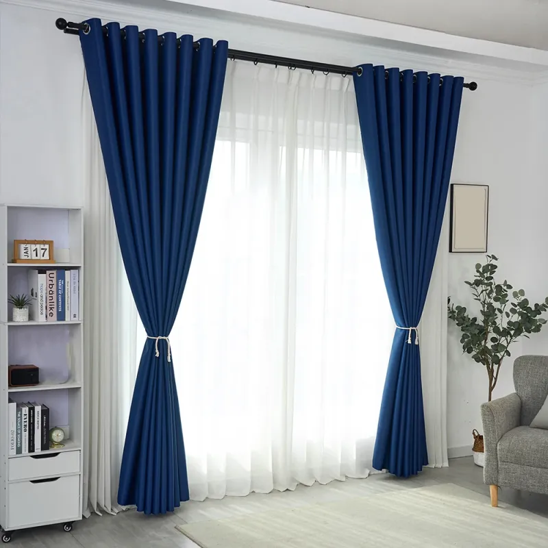 Blue Thermal Blackout Curtains 4