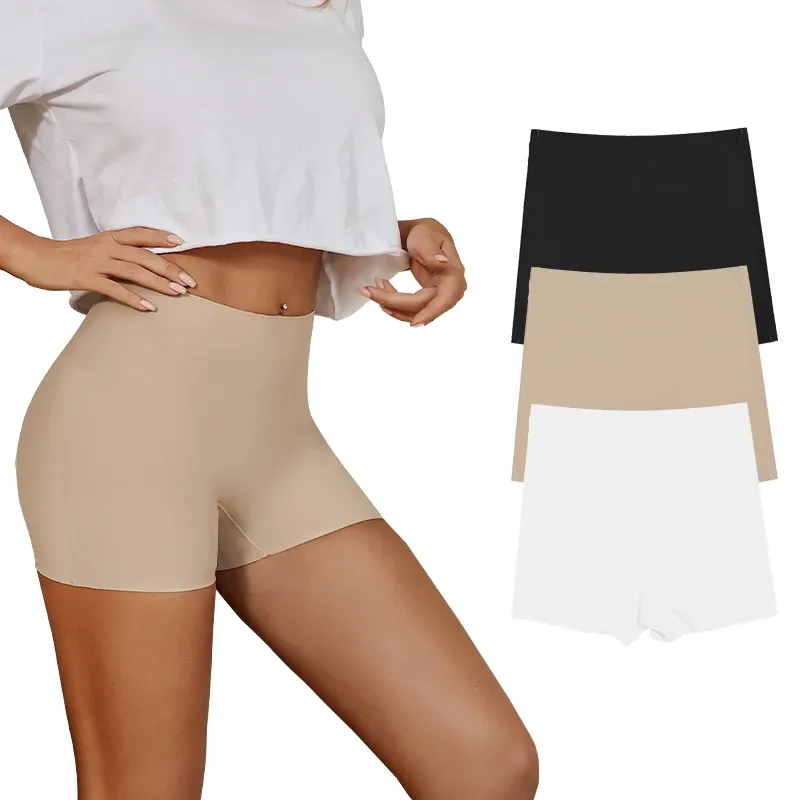 Seamless Ice Silk Biker Shorts 1